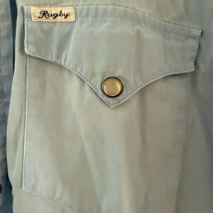 Rugby Ralph Lauren Light Blue Casual Button-Down Shirt